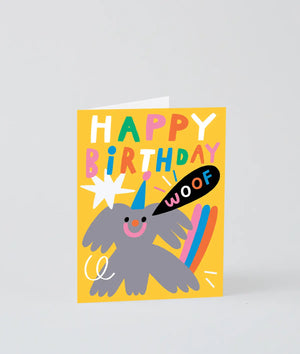 Karte Birthday Woof / Wrap