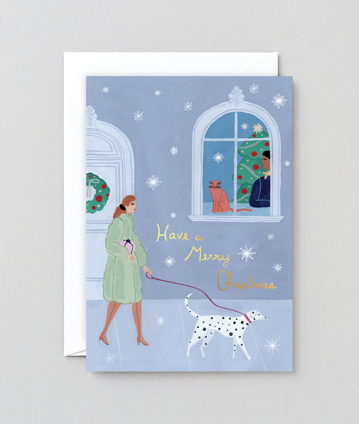 Weihnachtskarte "Christmas Dog Walkers" / Wrap