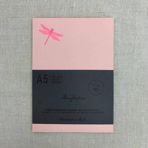 Briefblock A5 "Libelle" Eco Love / Togethery