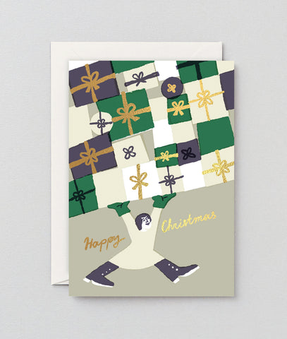 Weihnachtskarte "Happy Christmas Presents" / Wrap