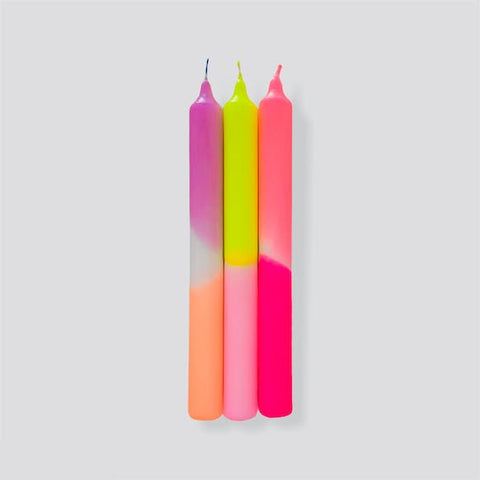 Dip Dye Stabkerzen-Set "Summer Breeze"  Pink Stories
