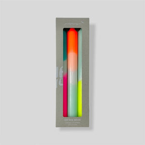 Dip Dye Stabkerzen-Set "Rainbow Kisses" / Pink Stories