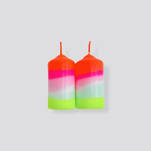 Dip Dye Stumpenkerzen / Pink Stories