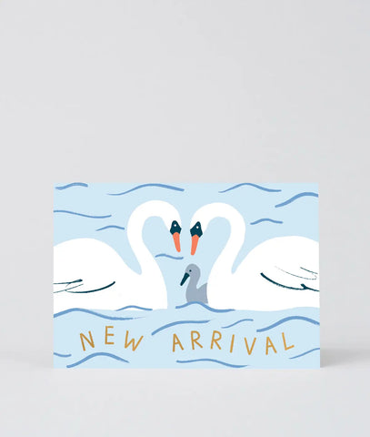 Karte New Arrival Swans / Wrap