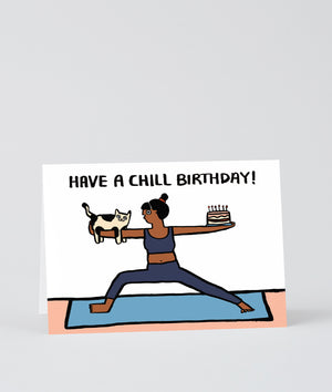 Glückwunschkarte "Have a Chill Birthday" / Wrap