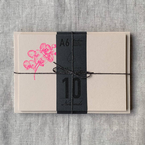 Briefkarten-Set A6 Orchidee / Feingeladen Togethery