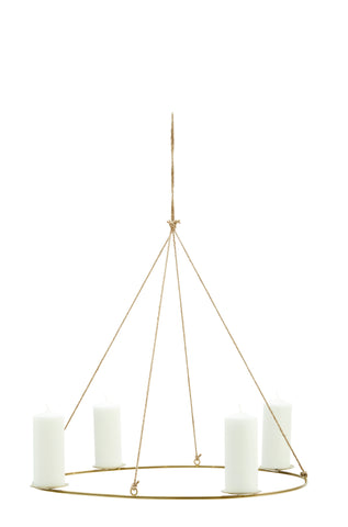 Hängender Kerzenhalter aus Messing / Madam Stoltz