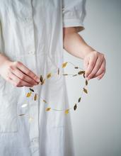 Girlande "Brass Leaf Garland" / Fog Linen Work
