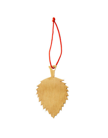 Anhänger "Brass Leaf Ornament" C / Fog Linen Work