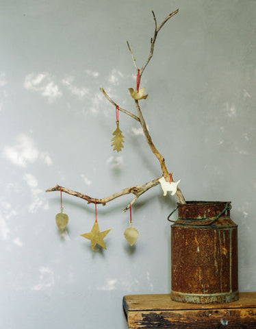 Anhänger "Brass Leaf Ornament" C / Fog Linen Work