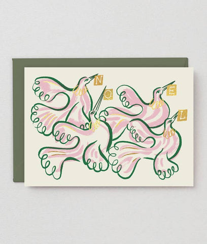 Weihnachtskarte "Noel Doves" / Wrap