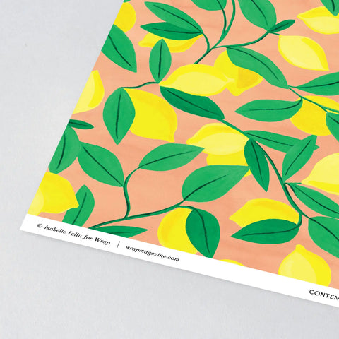 Geschenkpapier "Lemons" / Wrap