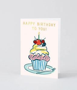 Karte Happy Birthday to you Cupcake / Wrap