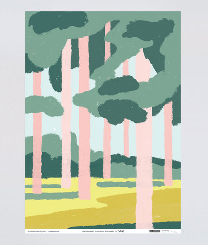 Geschenkpapier " Pink Forest" / Wrap