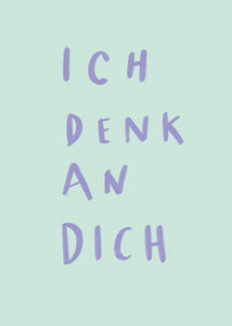 Postkarte "Ich denk an Dich" / Present & Paper x Nina Sophie Gekeler