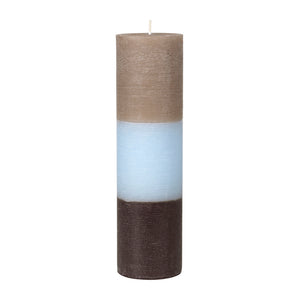 Blockkerze Rustic "Rainbow" / Broste Copenhagen