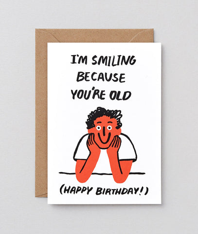 Glückwunschkarte "You're Old" / Wrap