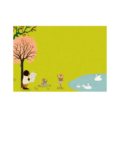 Briefpapier-Set für Kinder "Yoga in the Park" Roger La Borde