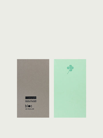 Miniblock "Kleeblatt" / Le Typographe