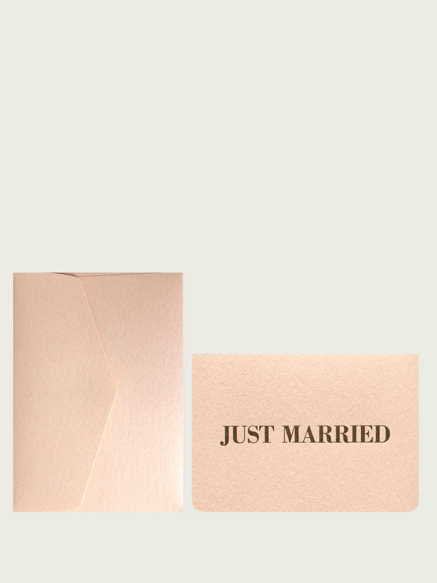 Hochzeitskarte "Just Married" / Le Typographe
