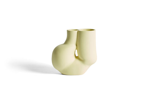 Vase "Chubby" Soft Yellow / Hay