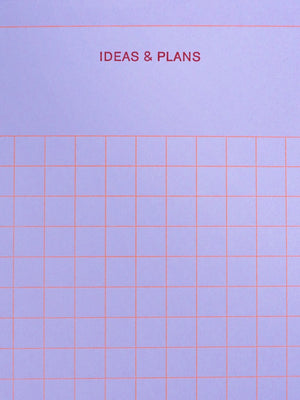 Block "Ideas & Plans" Lilac / Le Typographe