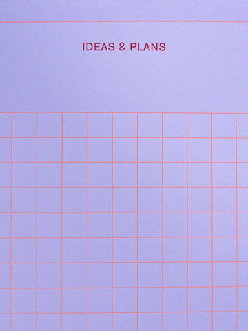 Block "Ideas & Plans" Lilac / Le Typographe