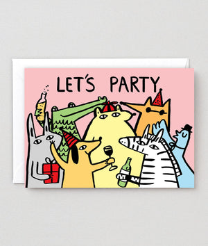 Glückwunschkarte "Lets Party" / Wrap
