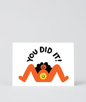 Geburtskarte "You Did It!" / Wrap