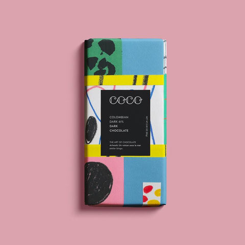 Dunkle Schokolade 61% "Colombian Dark" 80g / Coco Chocolatier