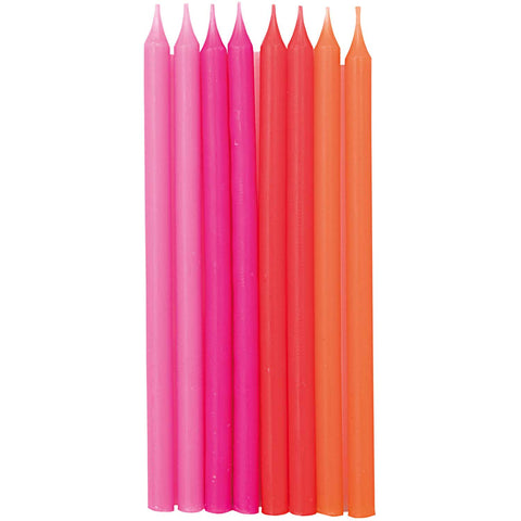 Geburtstagskerzen "Neon" 16 Stück / Rico Design