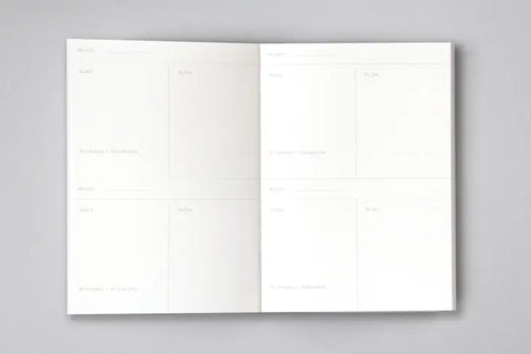 Kalender A6 "Layflat Weekly Planner" / Ola