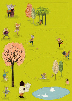 Briefpapier-Set für Kinder "Yoga in the Park" Roger La Borde