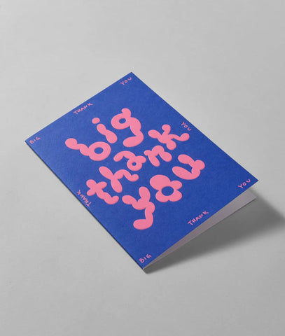 Grußkarte "Big Thank You" / Wrap