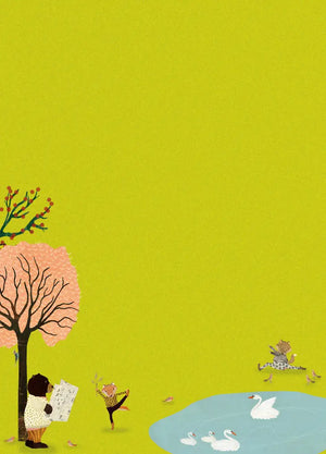 Briefpapier-Set für Kinder "Yoga in the Park" Roger La Borde