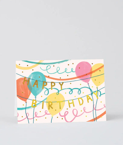 Karte Happy Birthday Banner / Wrap