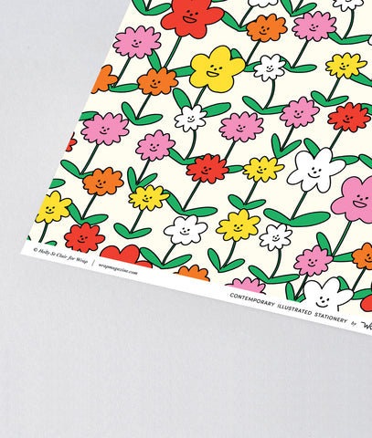 Geschenkpapier "Happy Flowers"/ Wrap