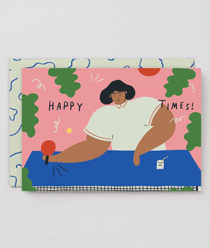 Glückwunschkarte "Happy Times" / Wrap