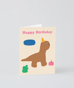 Karte Happy Birthday Dino / Wrap