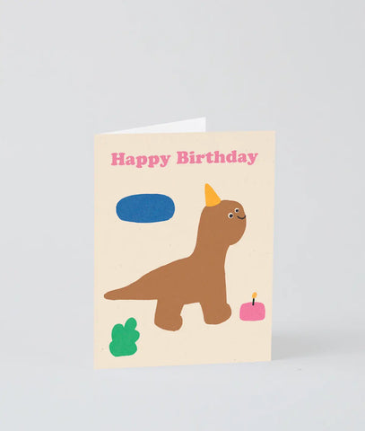Karte Happy Birthday Dino / Wrap