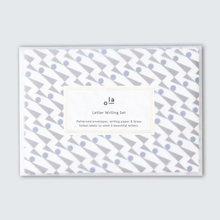 Briefpapier-Set "Enid Braun-Blau" / ola