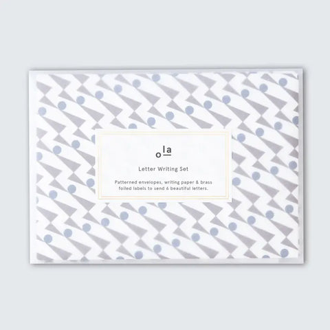 Briefpapier-Set "Enid Braun-Blau" / ola