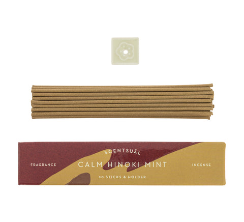 Japanische Räucherstäbchen "Calm Hinoko Mint" / Scentsual