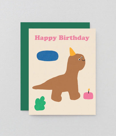 Karte Happy Birthday Dino / Wrap
