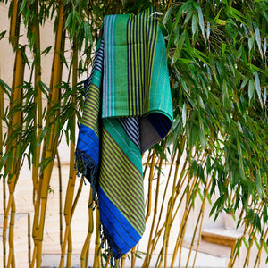 Hamamtuch aus Bio Baumwolle "Forest" / Karawan Authentic