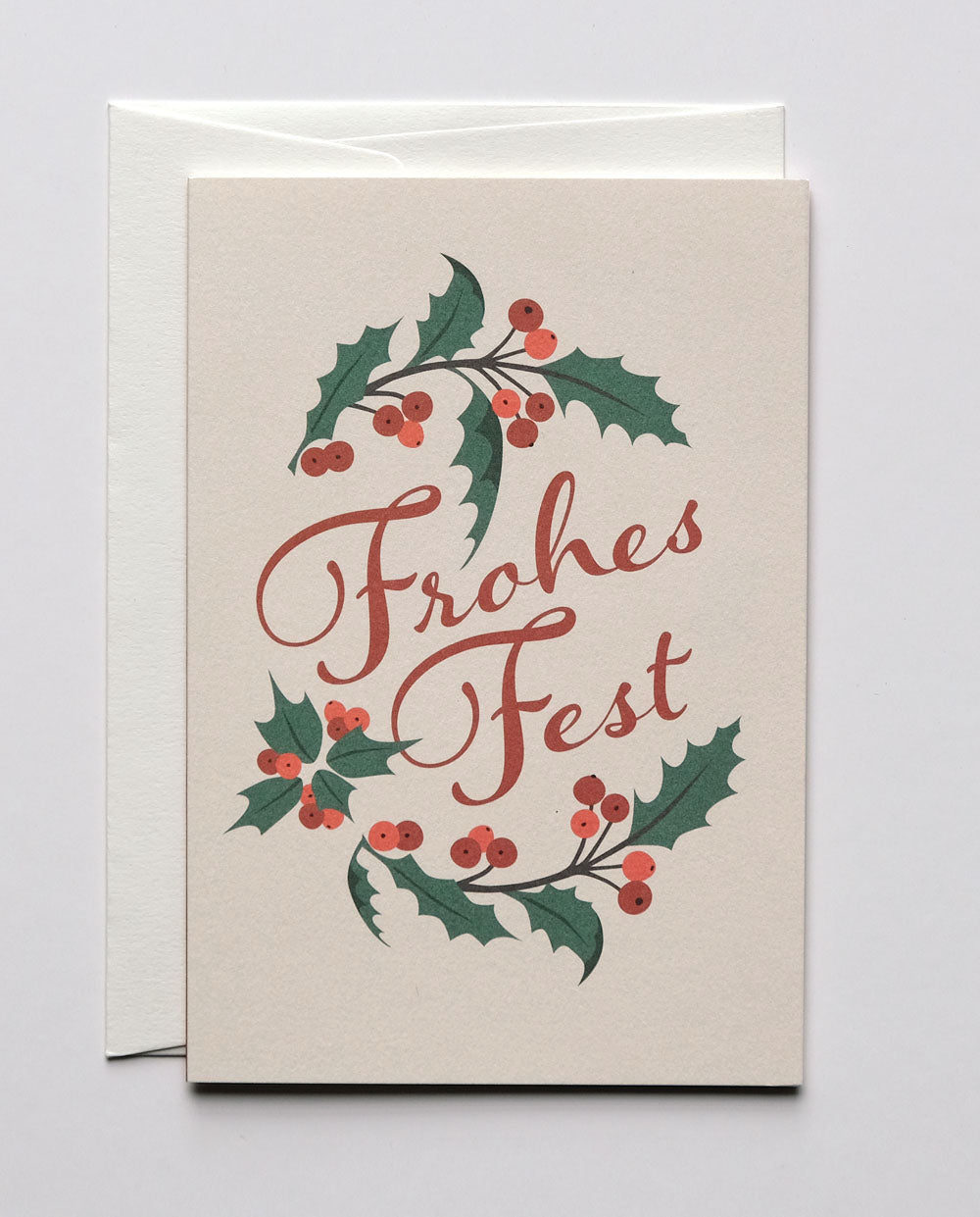 Weihnachtskarte "Frohes Fest" / Haferkorn & Sauerbrey