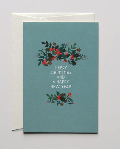 Weihnachtskarte "Twig With Berries" / Haferkorn & Sauerbrey