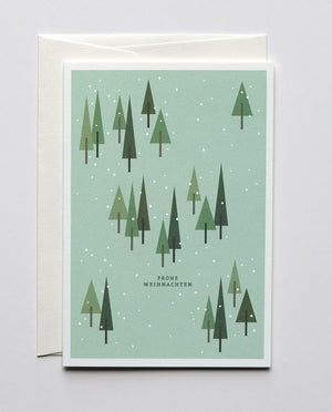 Weihnachtskarte "Wald" / Haferkorn & Sauerbrey