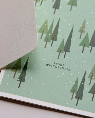 Weihnachtskarte "Wald" / Haferkorn & Sauerbrey