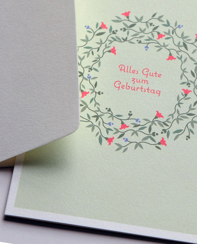 Glückwunschkarte "Zum Geburtstag" / Haferkorn & Sauerbrey